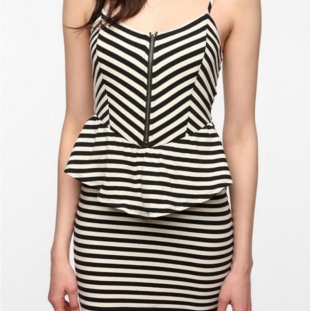 Urban Outfitters Sparkle & Fade Mini Peplum